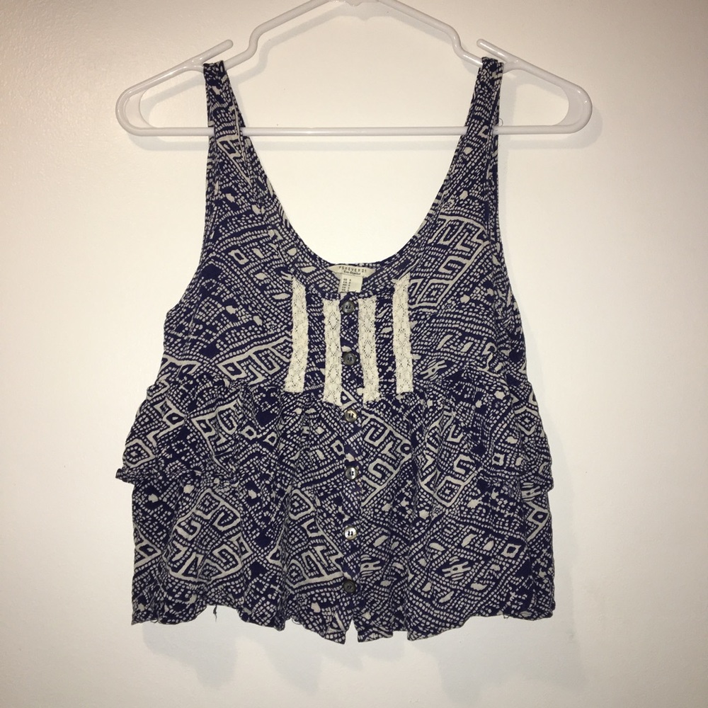 F21 Flowy Patten Top